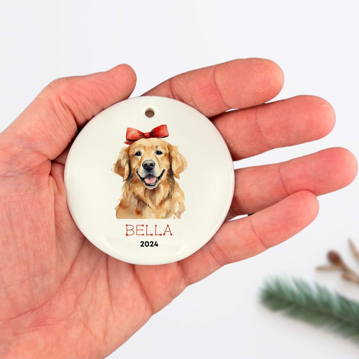 Personalized Golden Retriever Ornament image 5