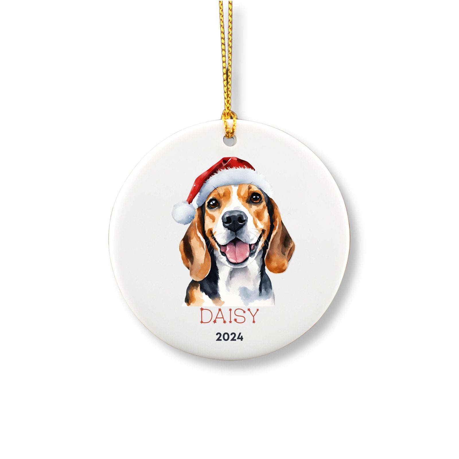 Personalized Beagle Ornament image 0