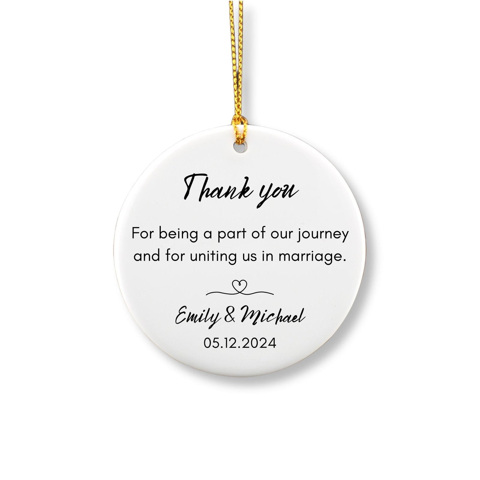 Personalized Wedding Officiant Ornament image 2