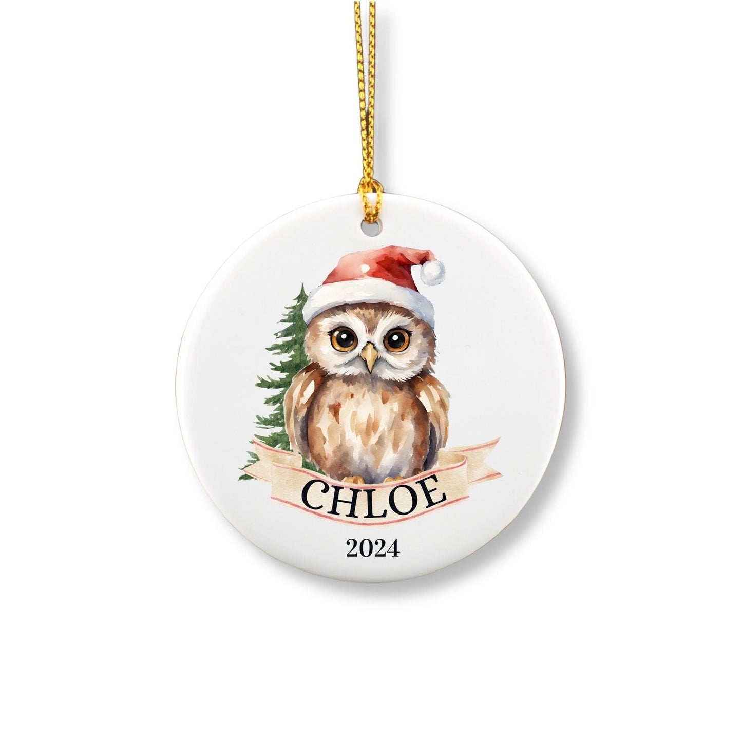 Personalized Owl Ornament image 1