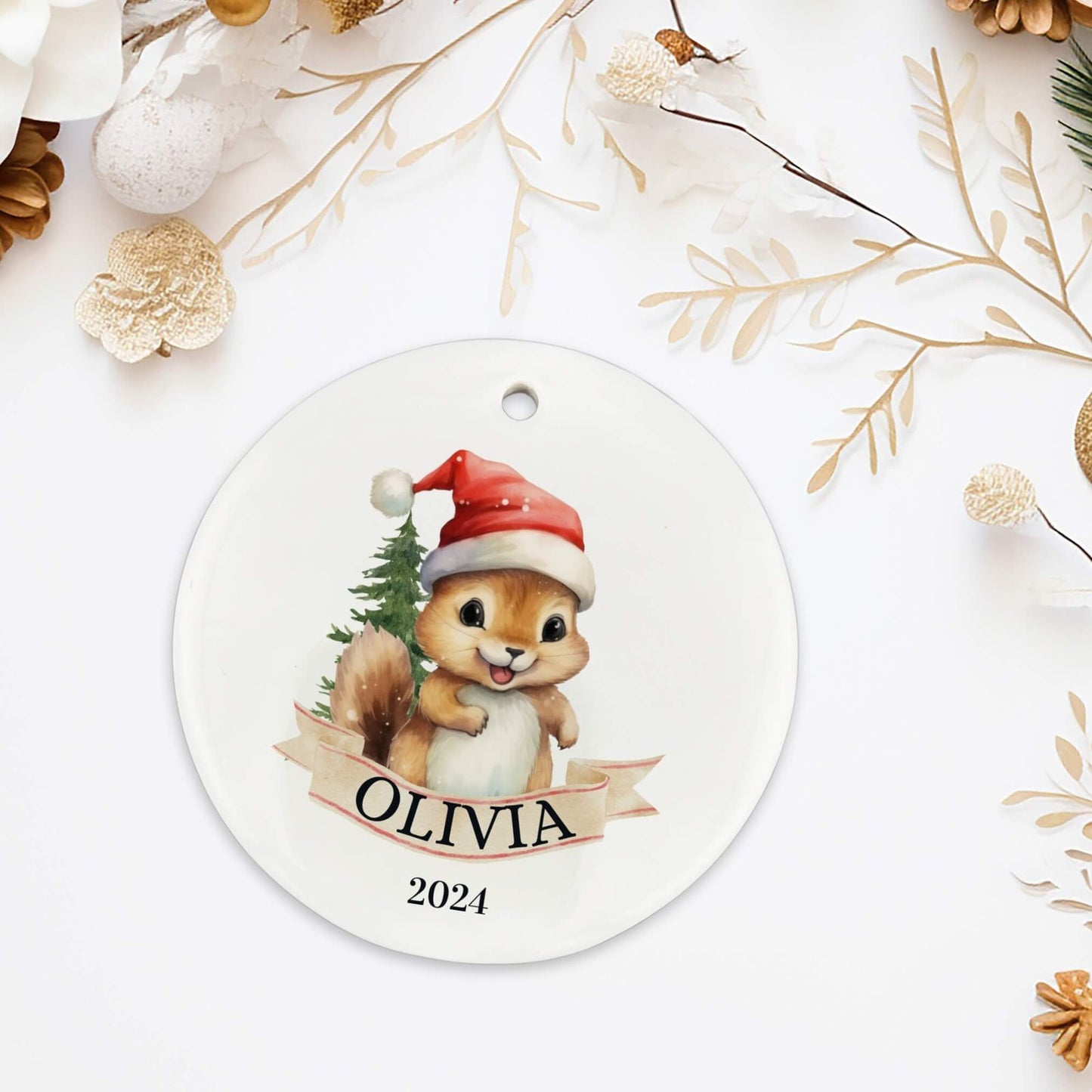 Personalized Chipmunk Ornament image 2