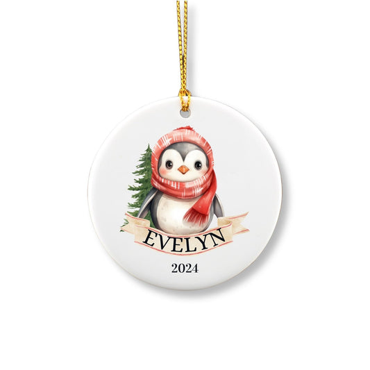 Personalized Penguin Ornament image 0