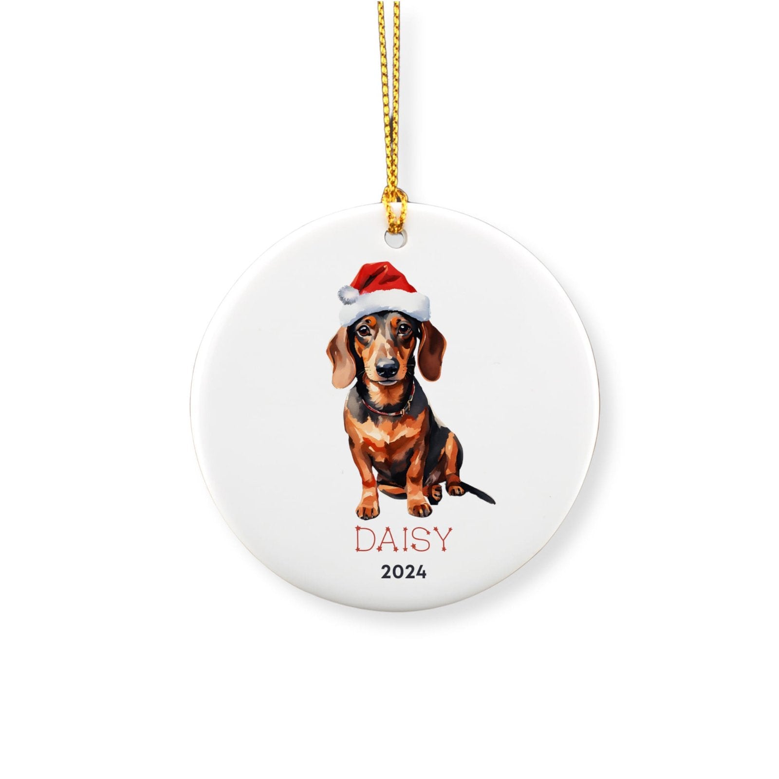 Personalized Dachshund Ornament image 1