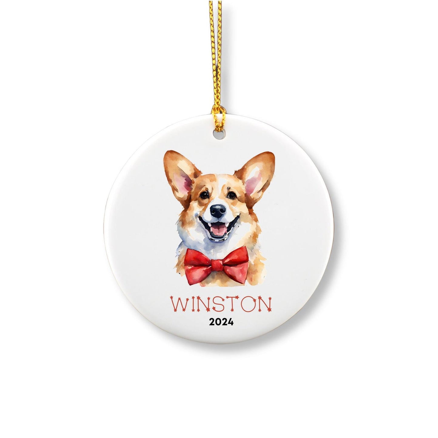 Personalized Corgi Ornament image 2