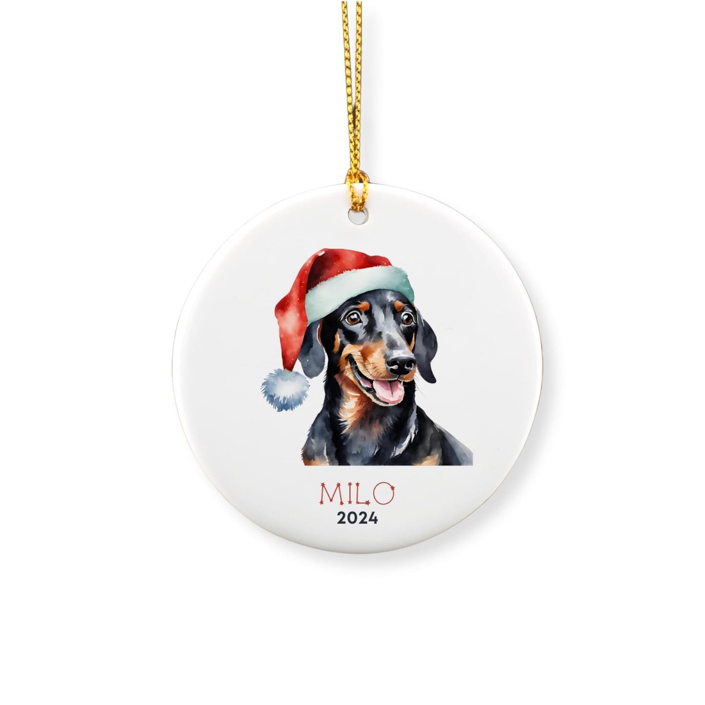 Personalized Dachshund Ornament image 2