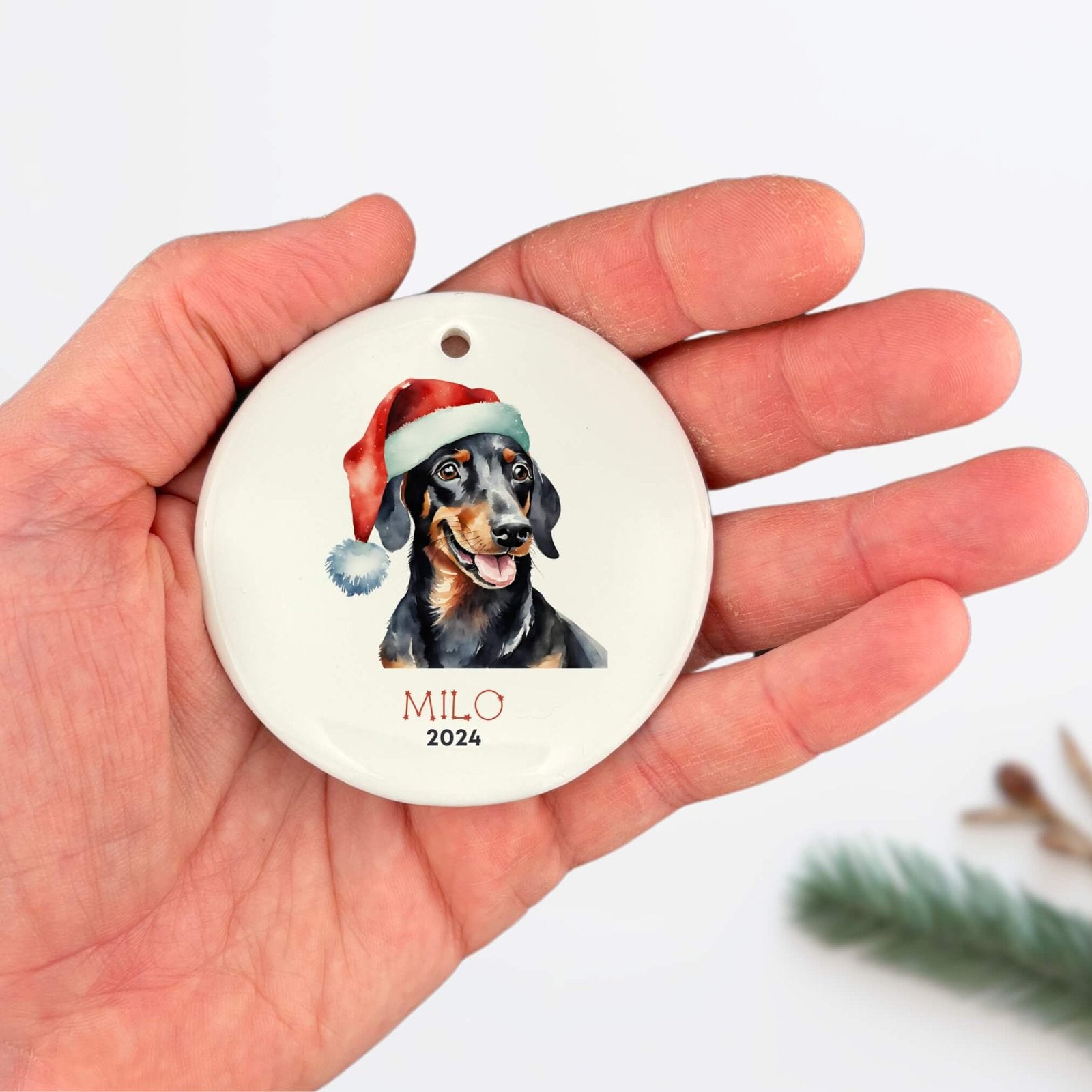 Personalized Dachshund Ornament image 5