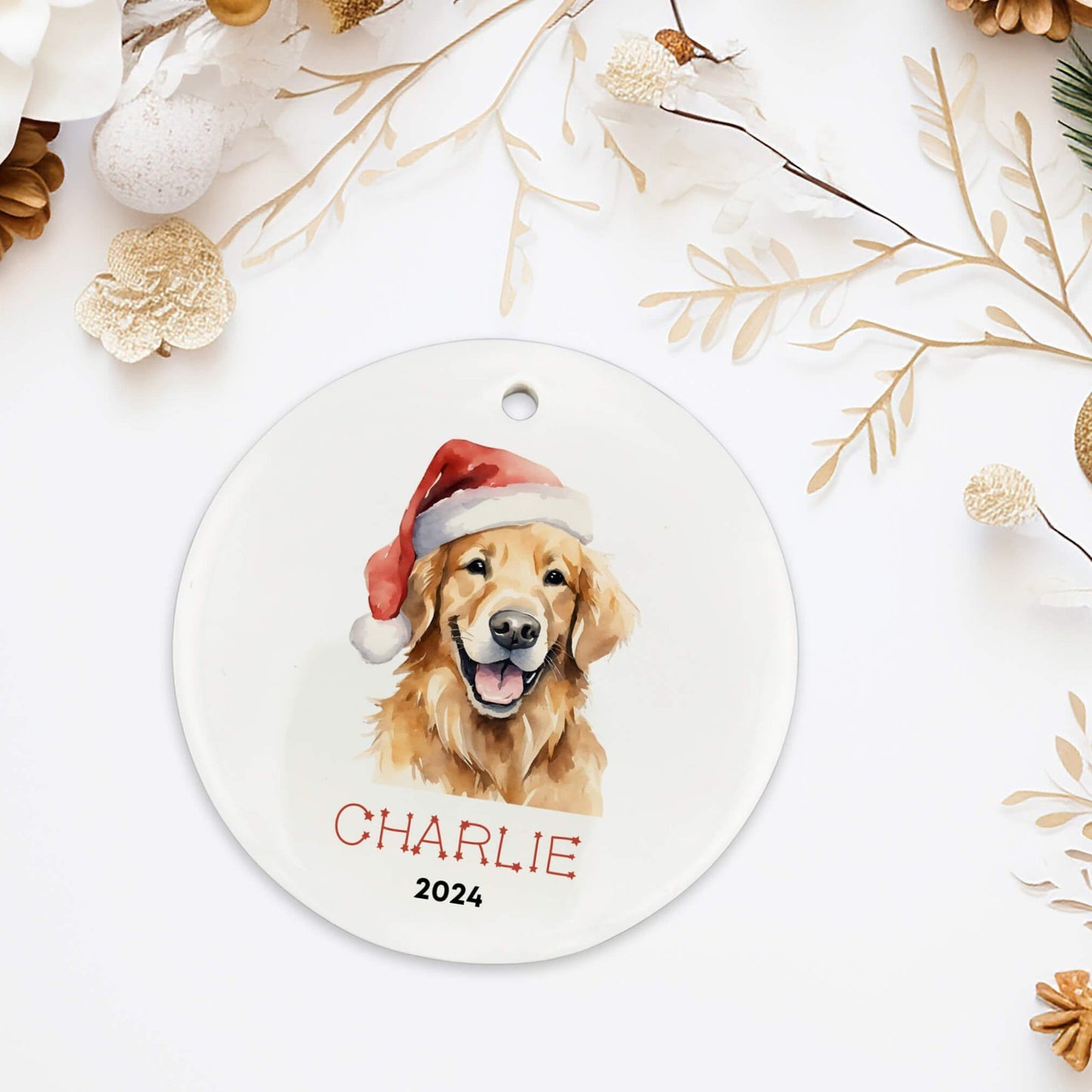 Personalized Golden Retriever Ornament image 4