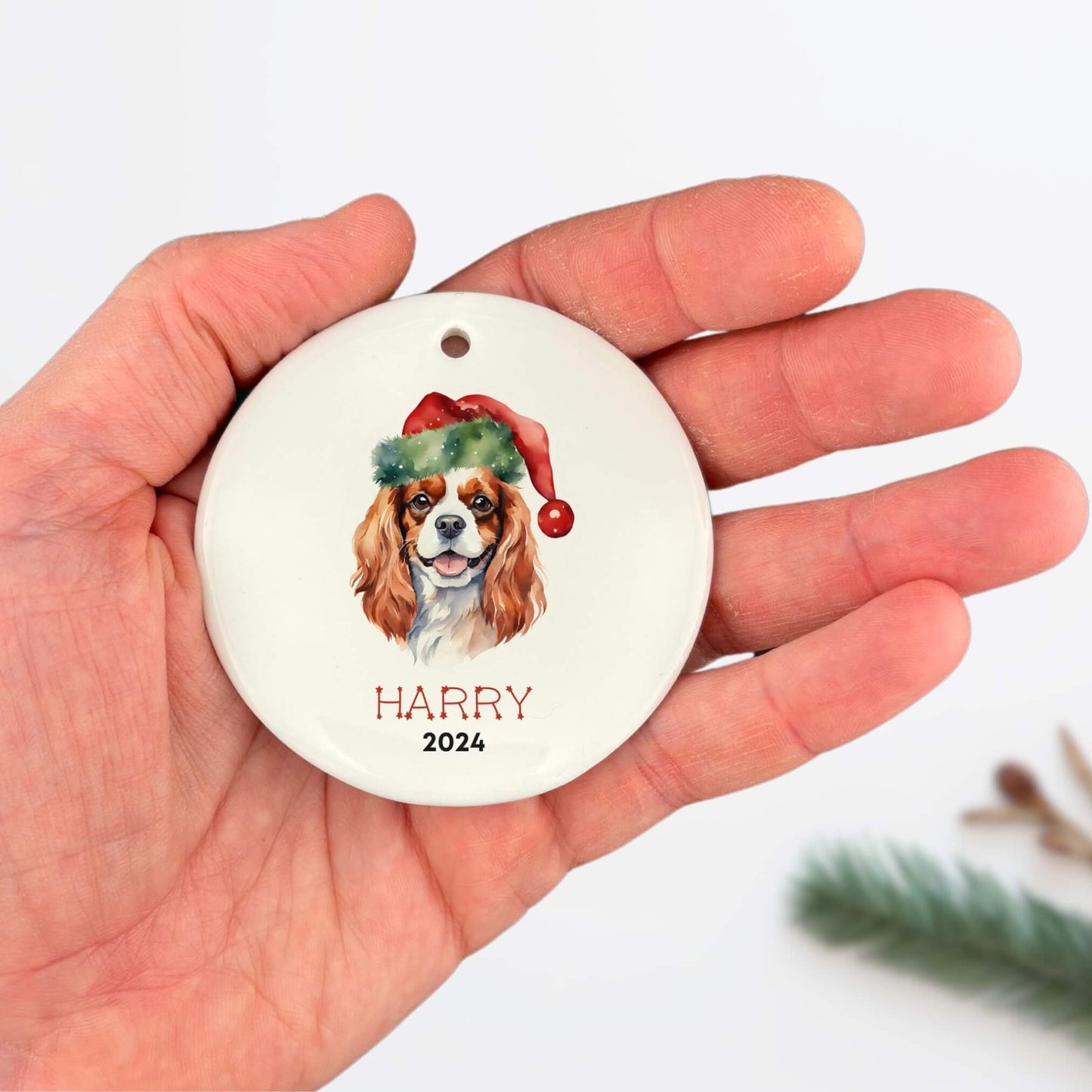 Personalized Cavalier King Charles Spaniel Ornament image 3