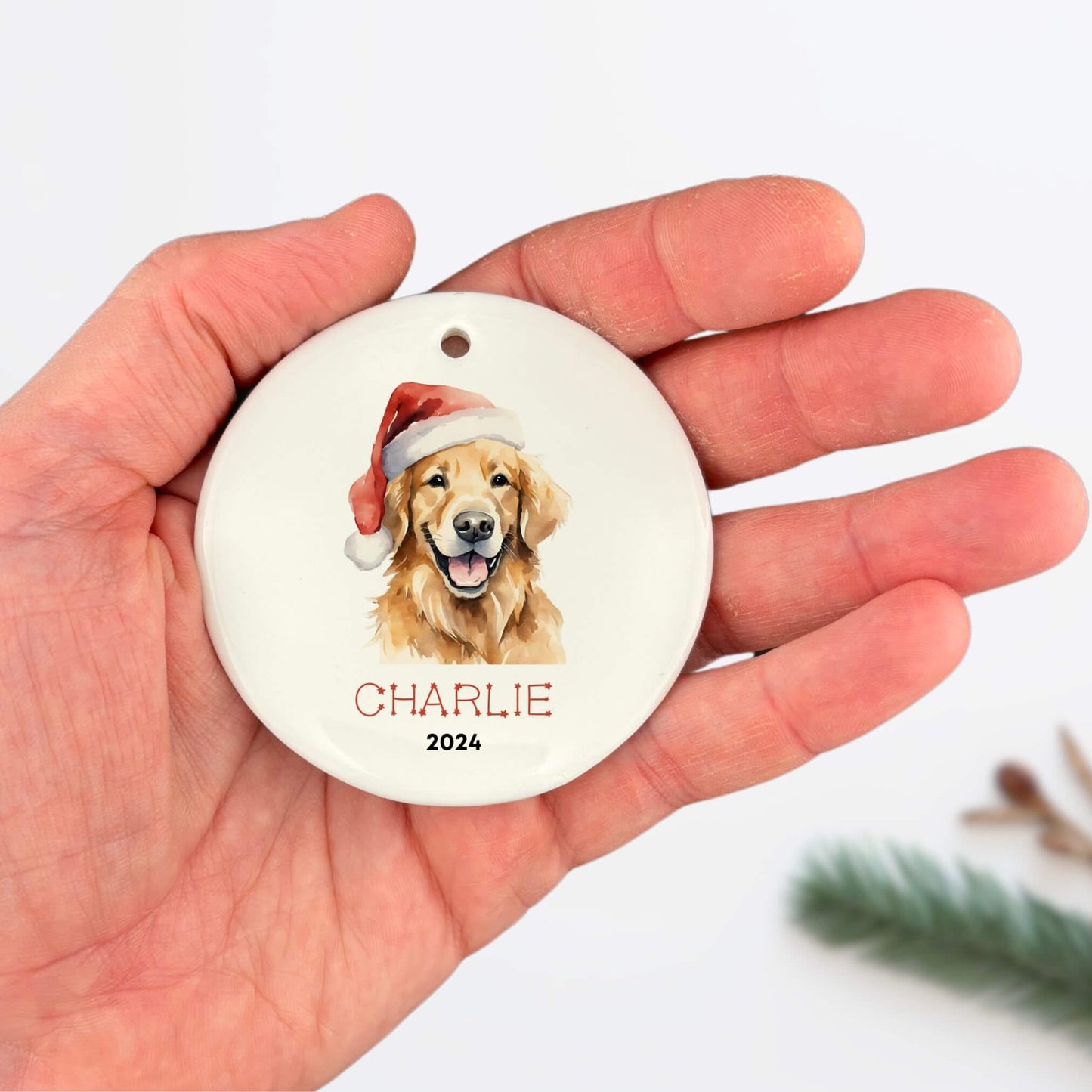 Personalized Golden Retriever Ornament image 6