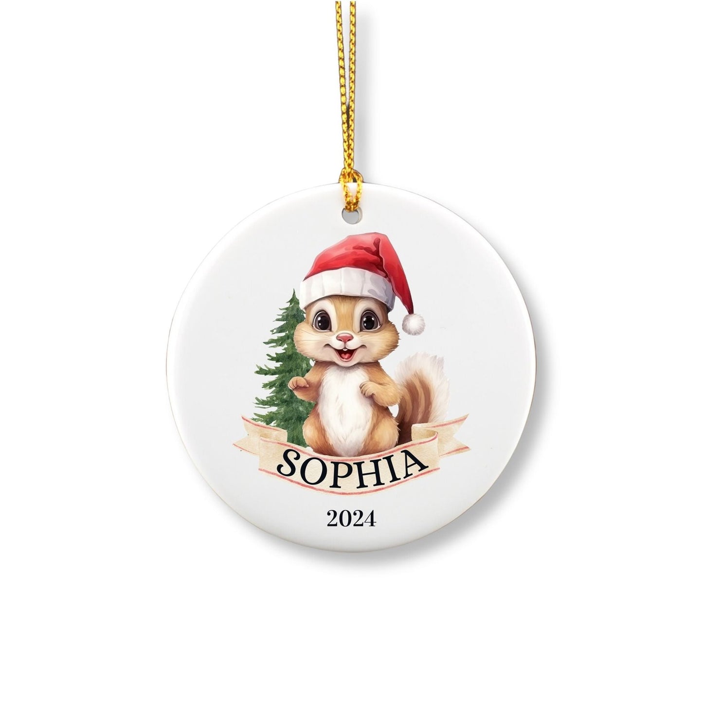 Personalized Squirrel Ornament image 1