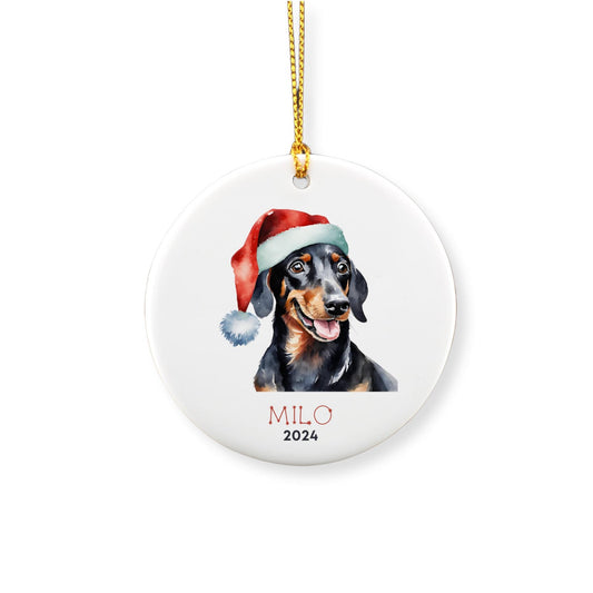 Personalized Dachshund Ornament image 0