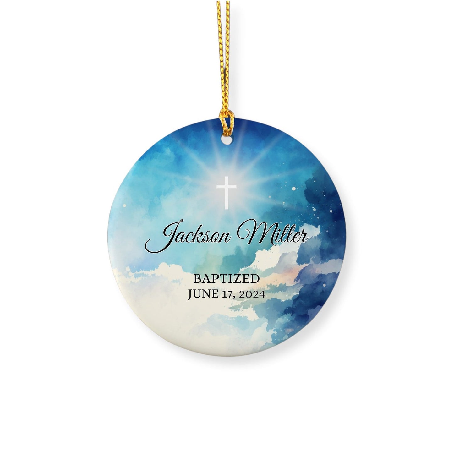 Personalized Baptism Favors: Unique Ornaments for Girls, Boys, and Adults image 1