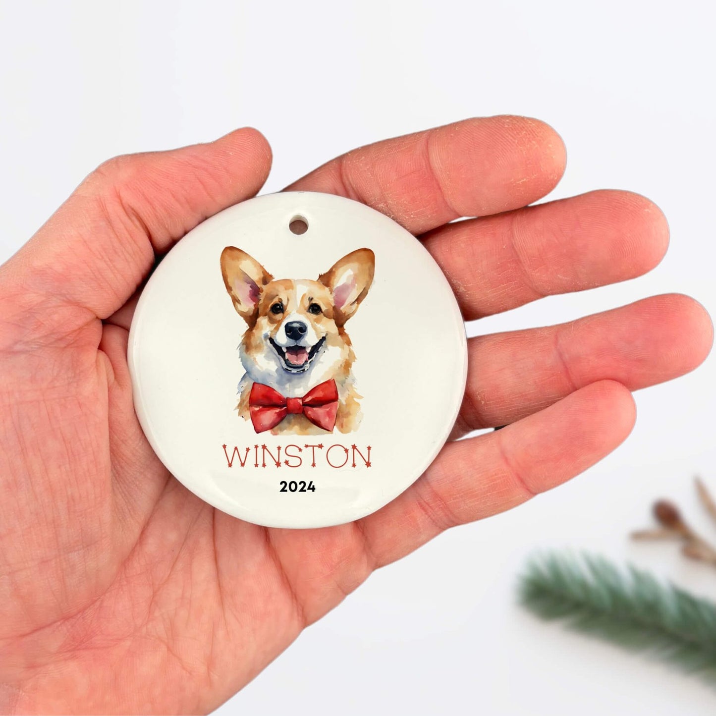 Personalized Corgi Ornament image 6