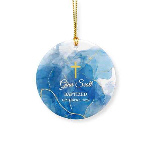 Personalized Baptism Ornament: The Perfect Gift for All Ages image 0