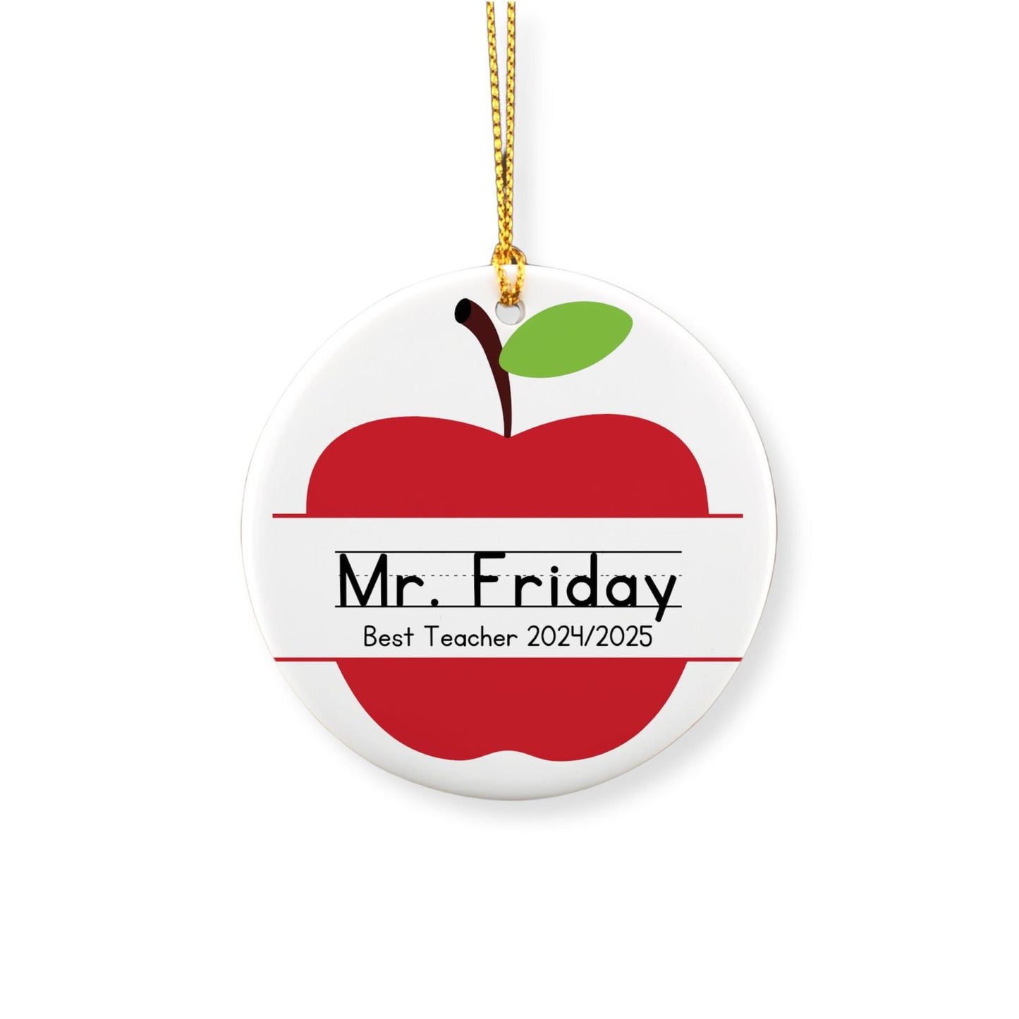 Personalized Teacher Ornament image 1