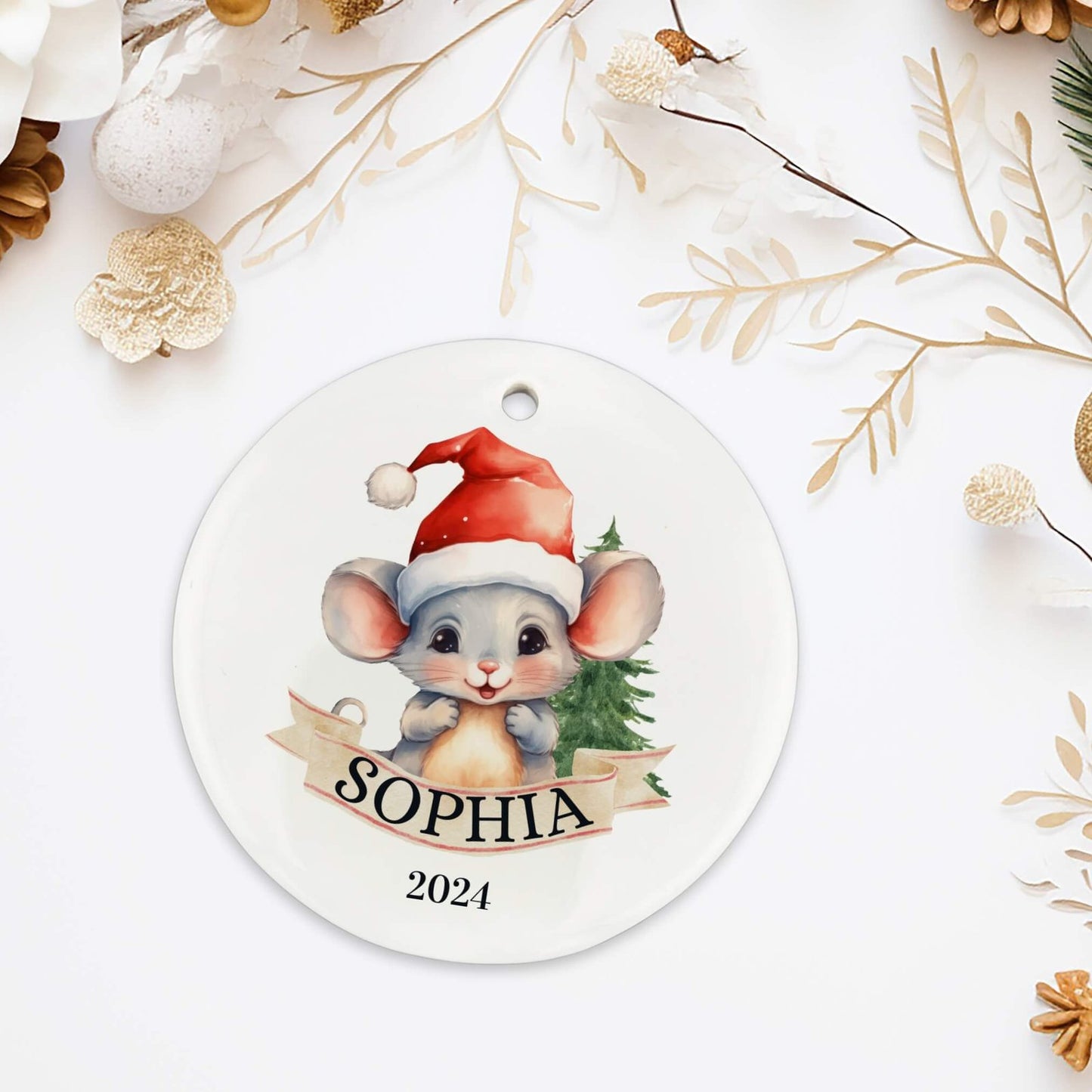 Personalized Mouse Ornament image 2