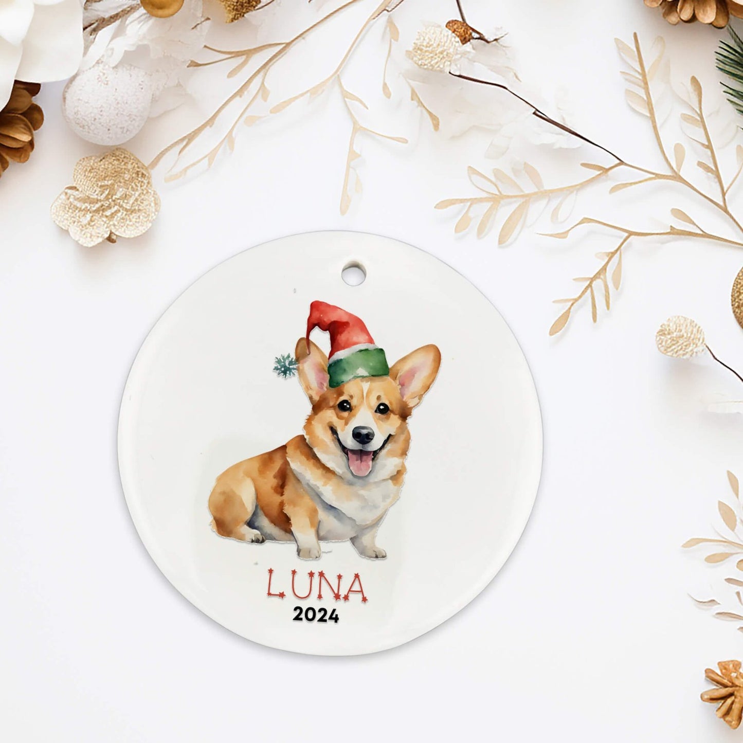 Personalized Corgi Ornament image 4