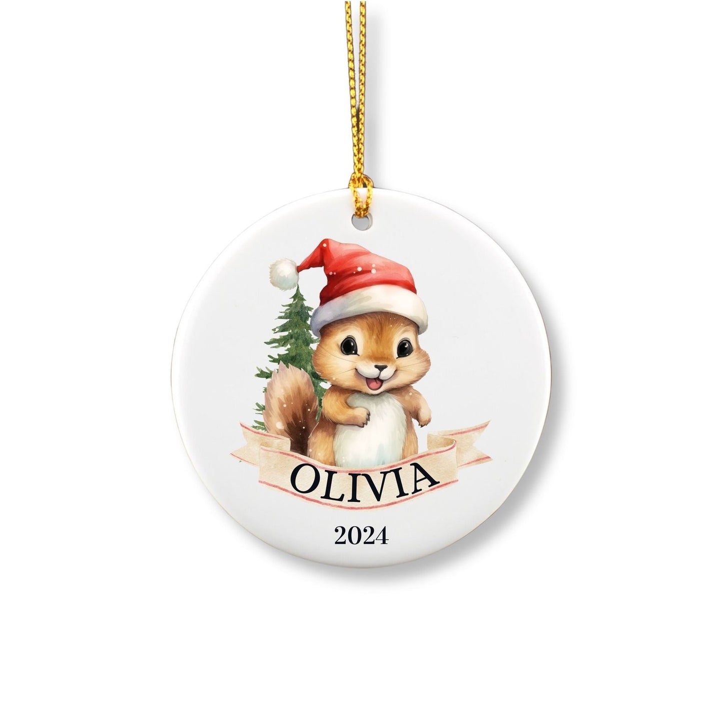 Personalized Chipmunk Ornament image 1