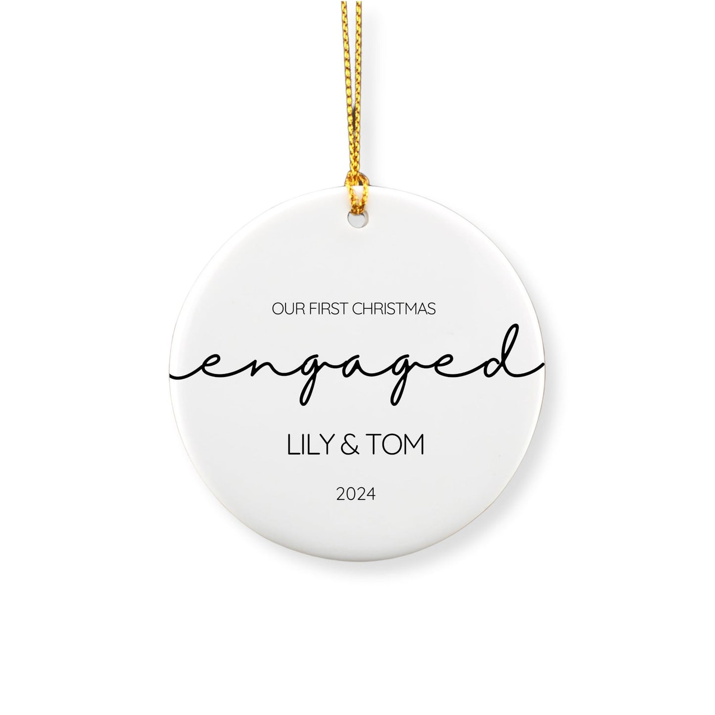 Engagement Ornament Personalized image 1