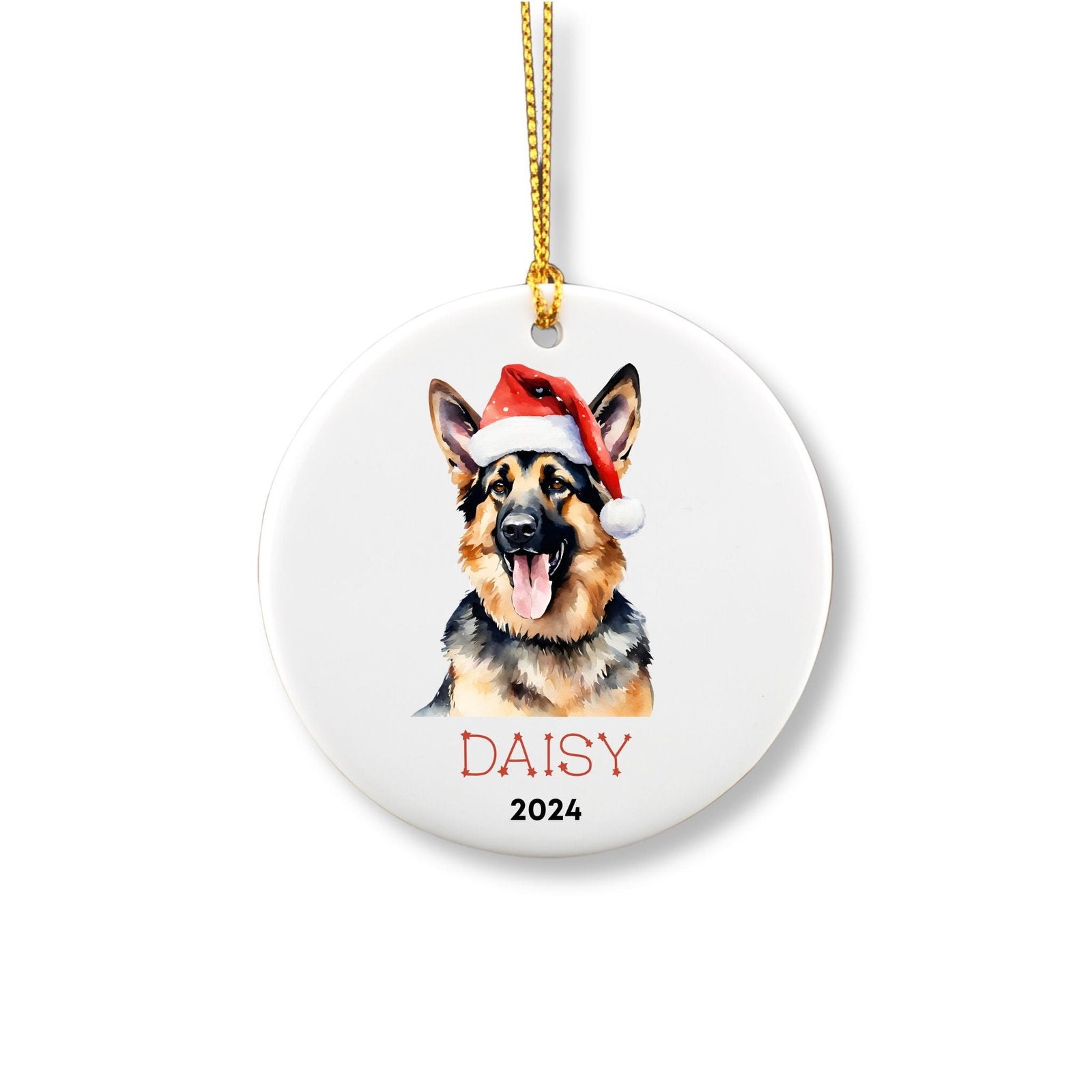 Personalized German Shepherd Ornament image 1