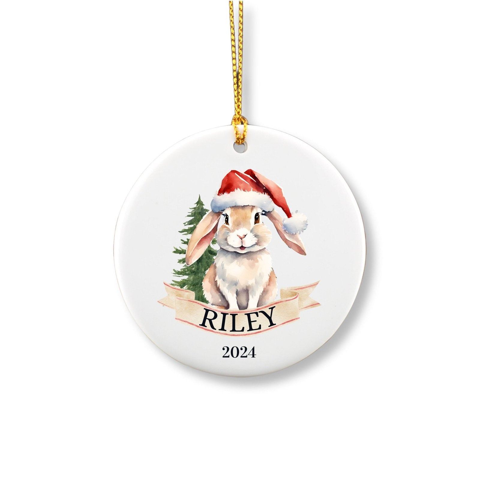 Personalized Bunny Ornament image 1