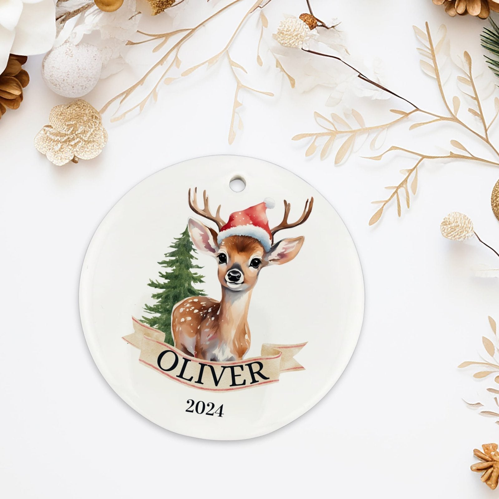 Personalized Deer Ornament image 1