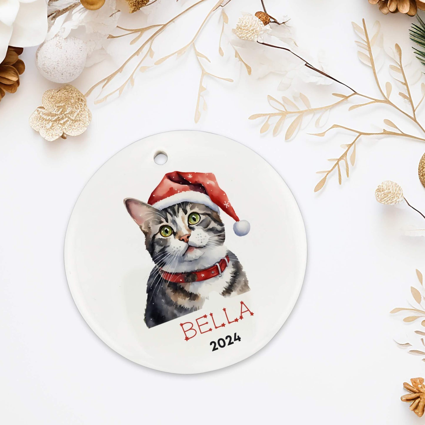 Personalized American Wirehair Cat Ornament