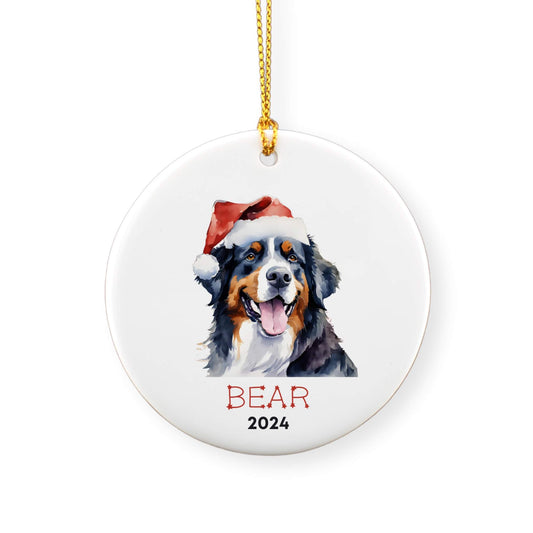 Personalized Bernese Mountain Dog Ornament