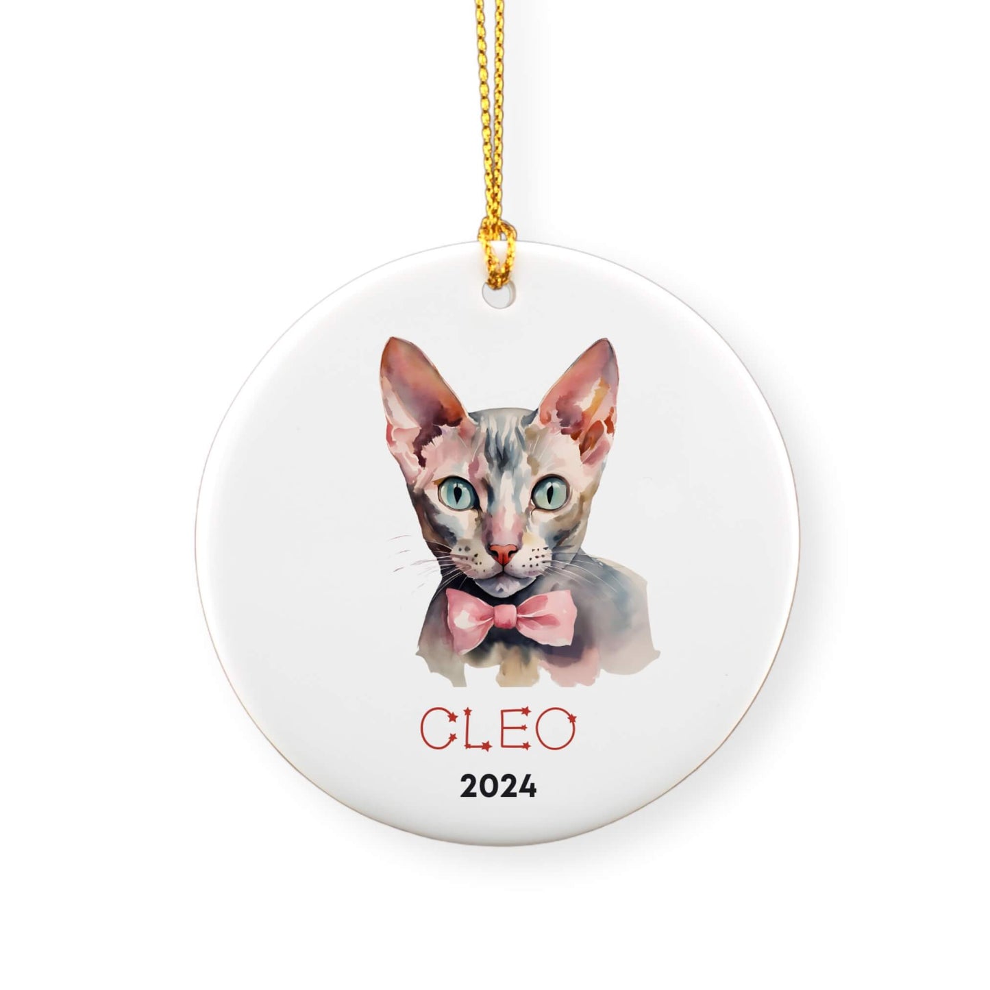 Personalized Sphinx Cat Ornament