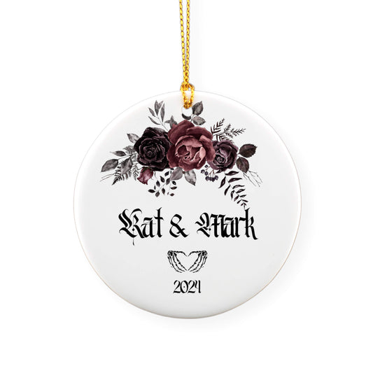 Personalized Gothic Couple Ornament