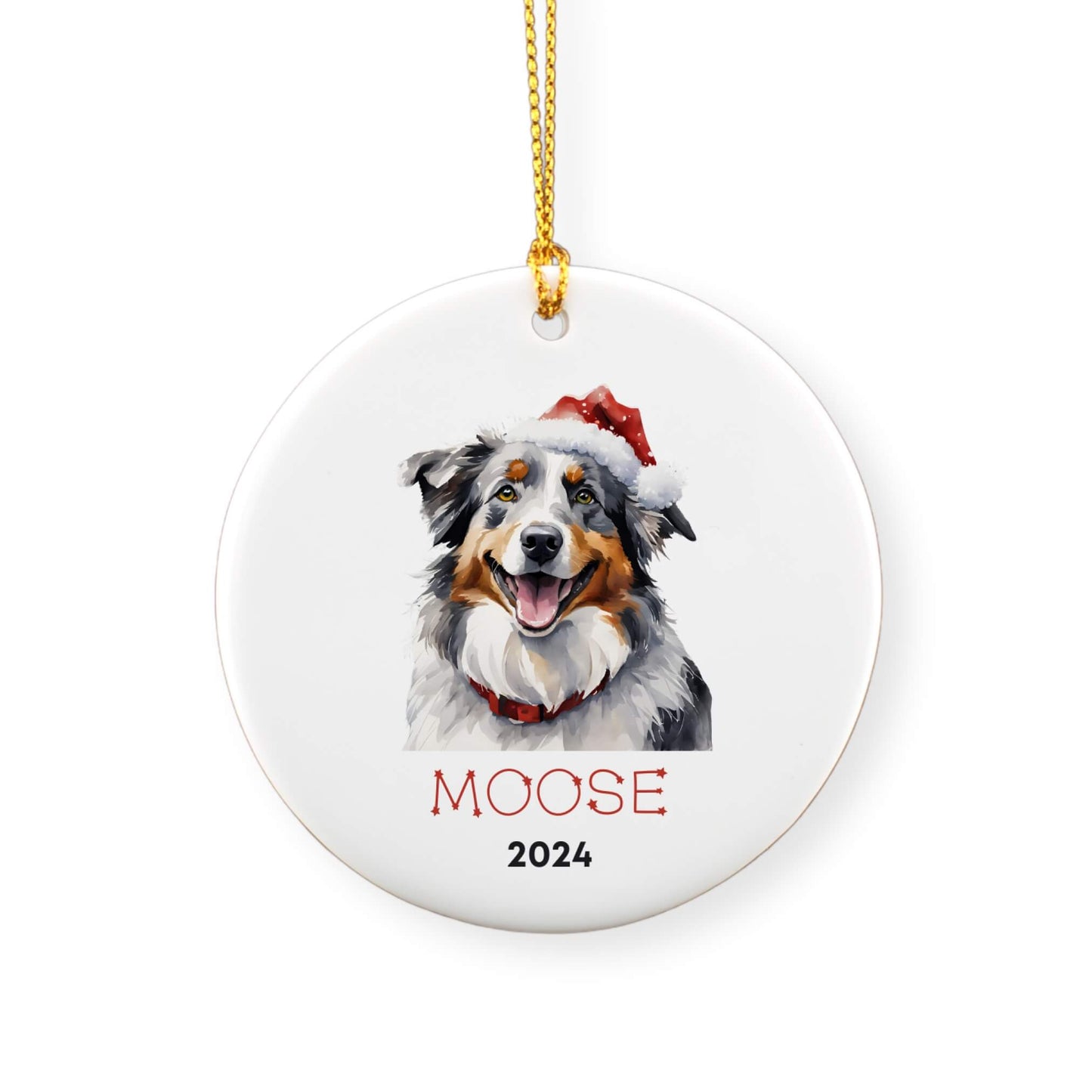 Personalized Australian Shepherd Ornament