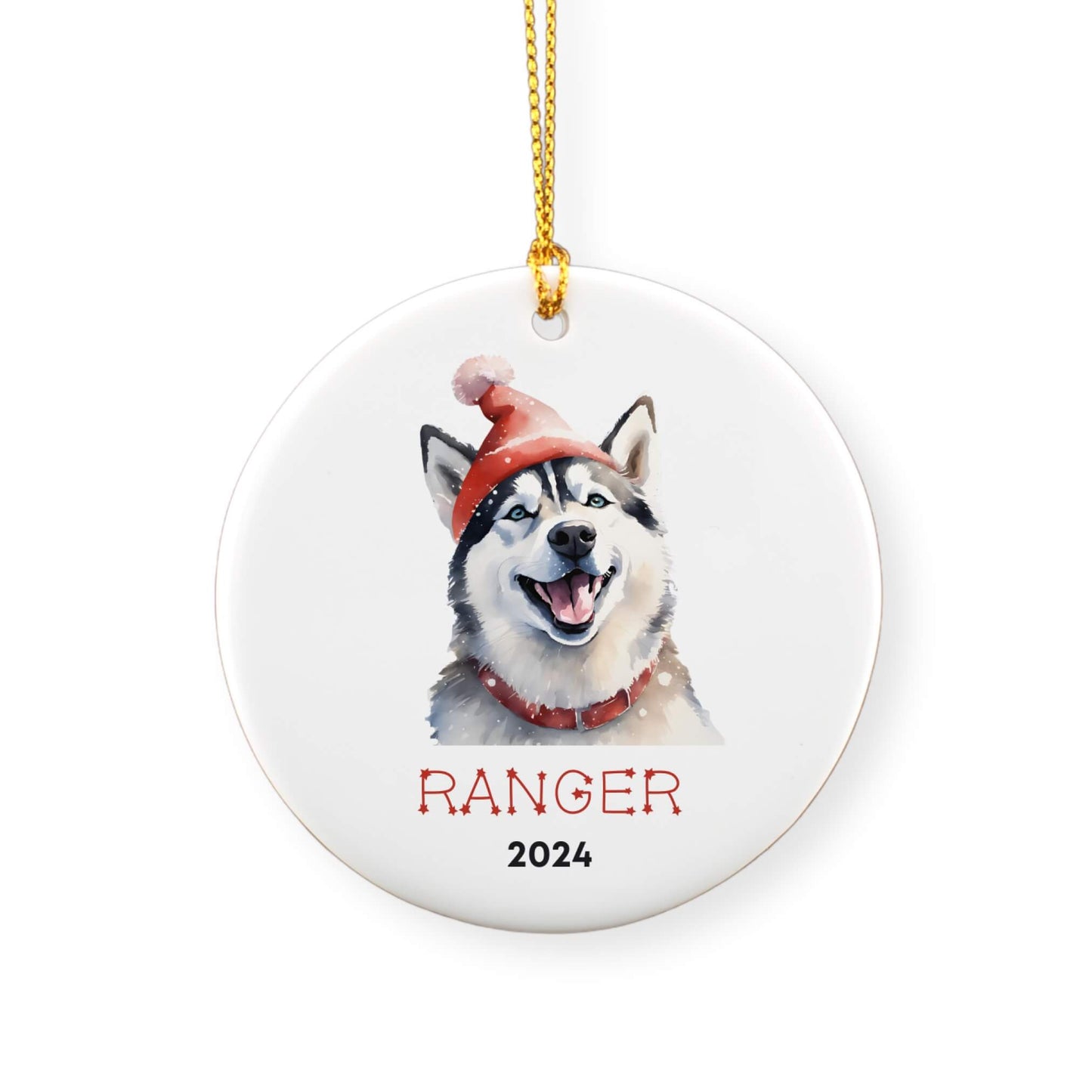 Personalized Husky Ornament