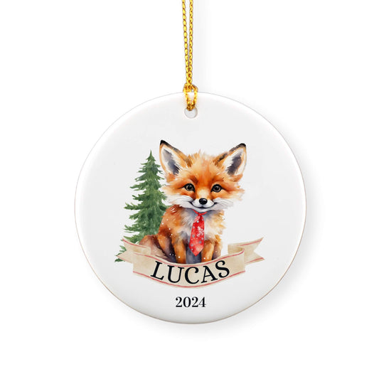 Personalized Fox Ornament