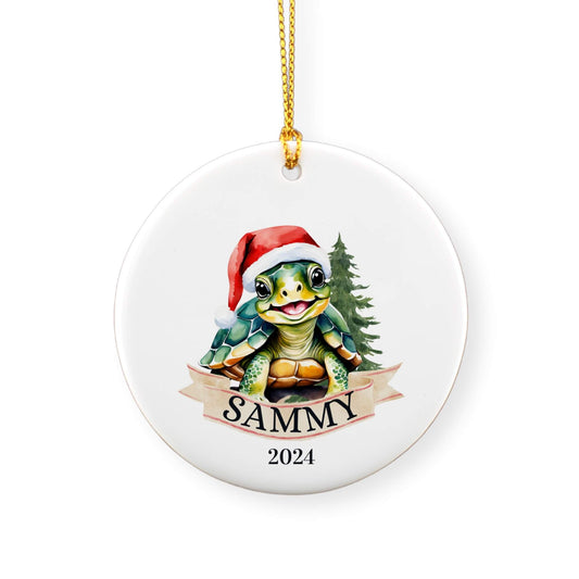 Personalized Turtle Ornament