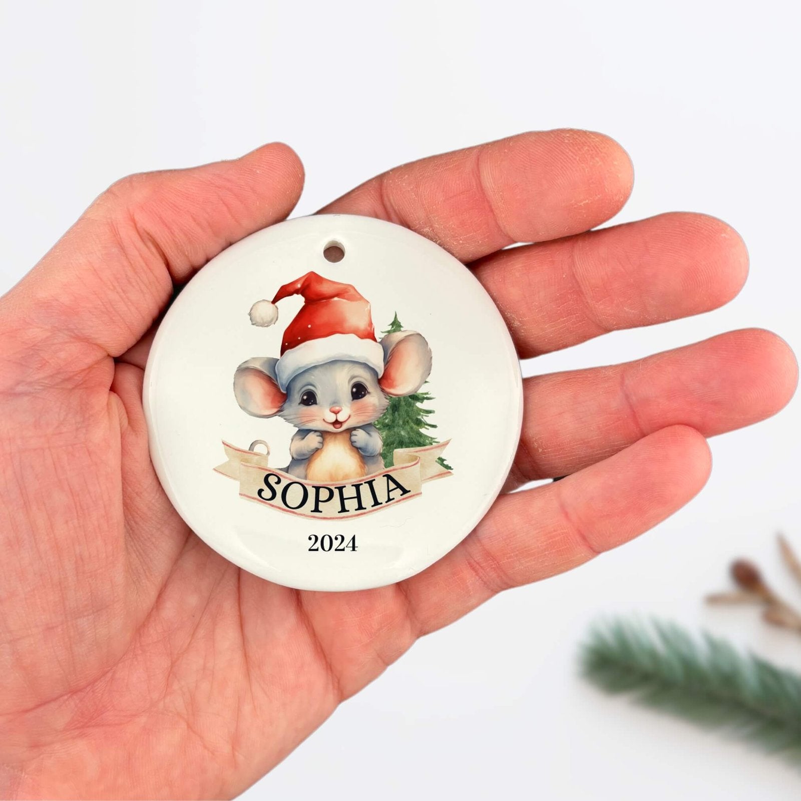 Personalized Mouse Ornament image 3