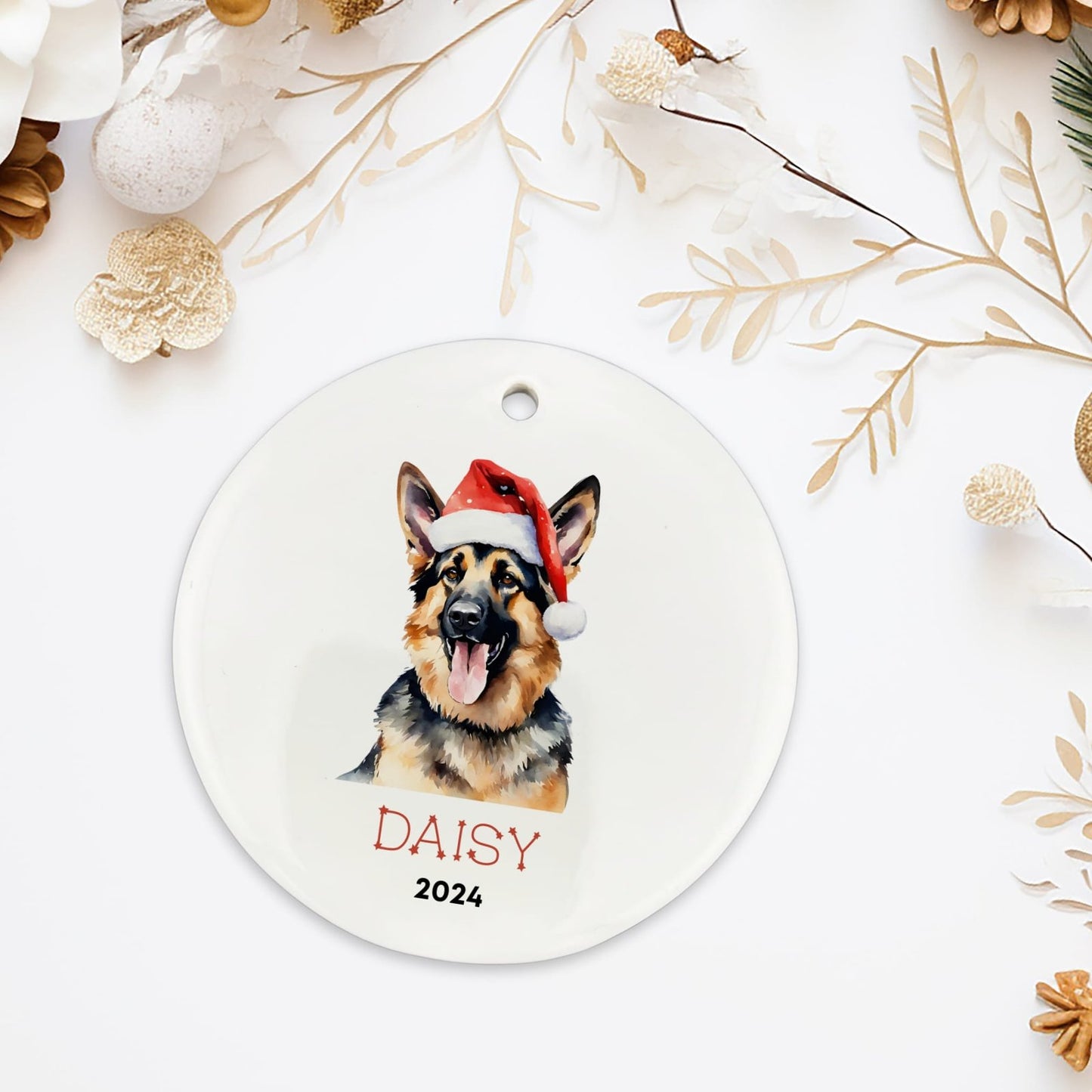 Personalized German Shepherd Ornament image 2