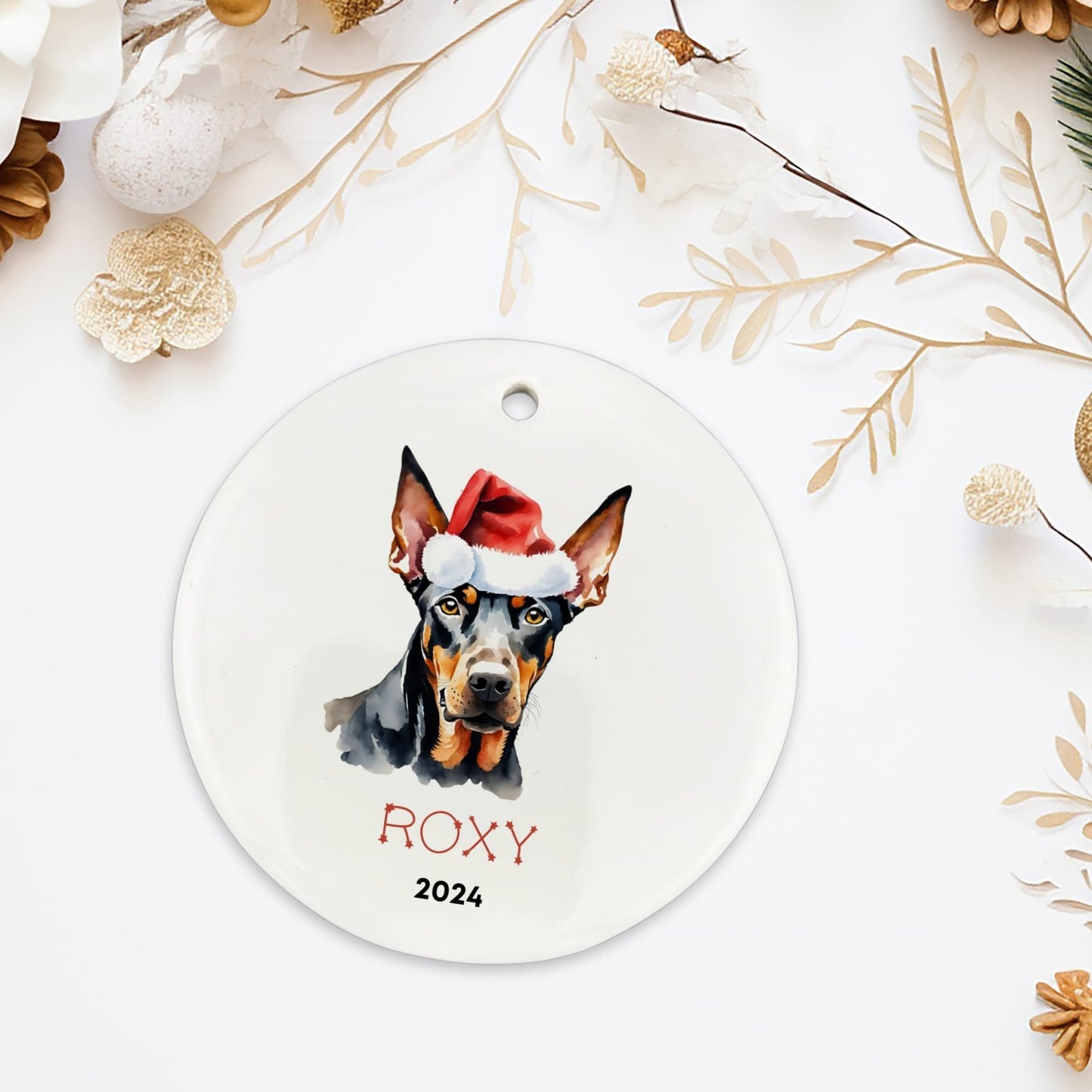 Personalized Doberman Pinscher Ornament image 2