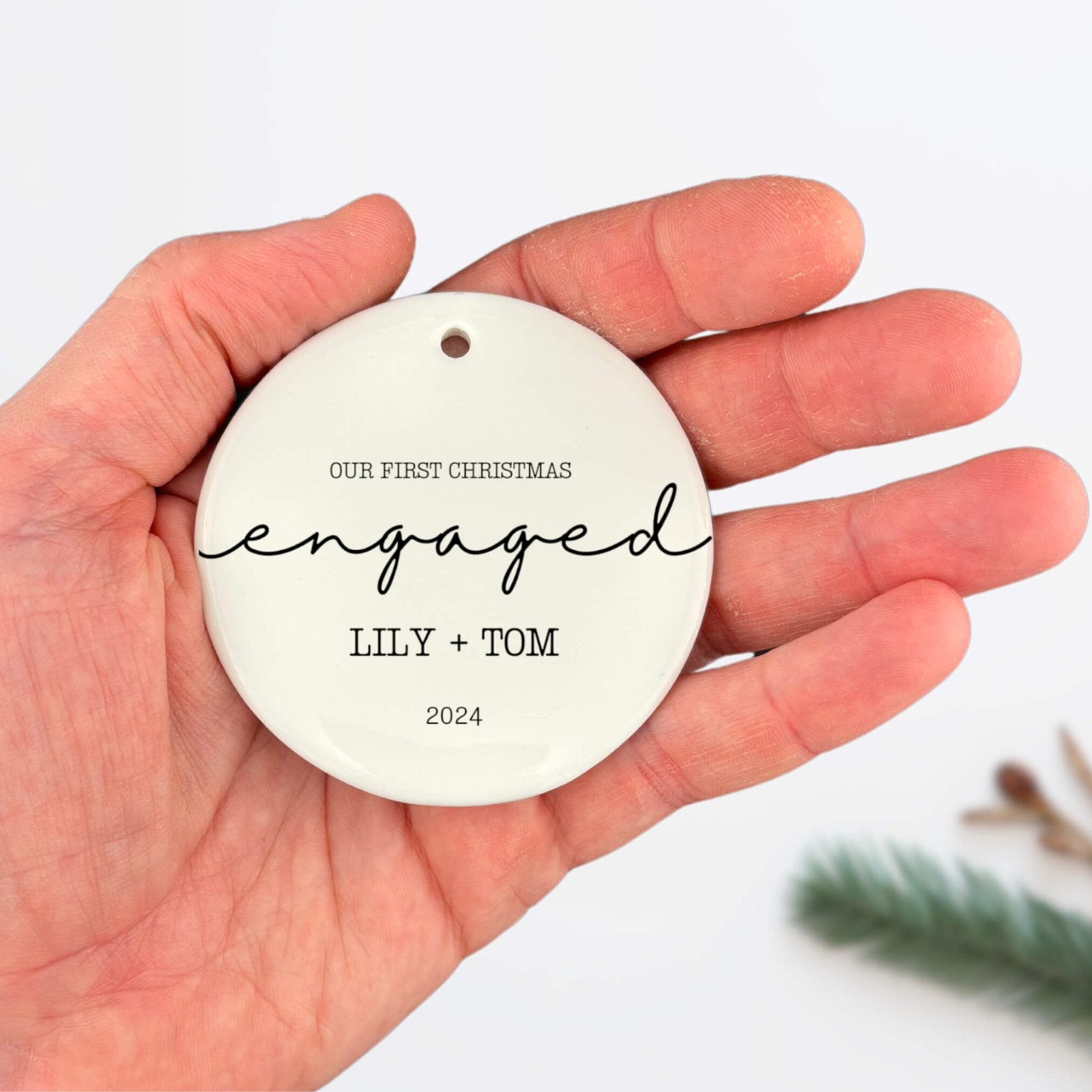 Engagement Ornament Personalized image 6