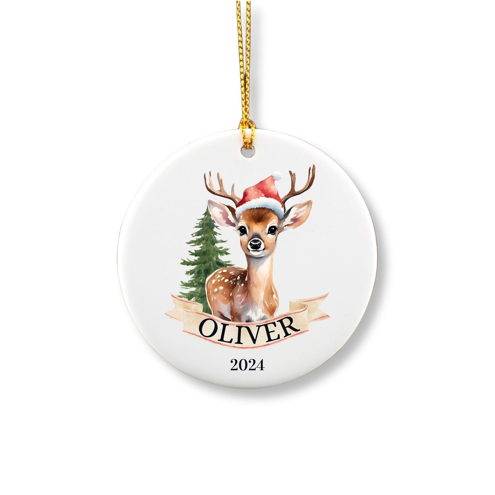 Personalized Deer Ornament image 0