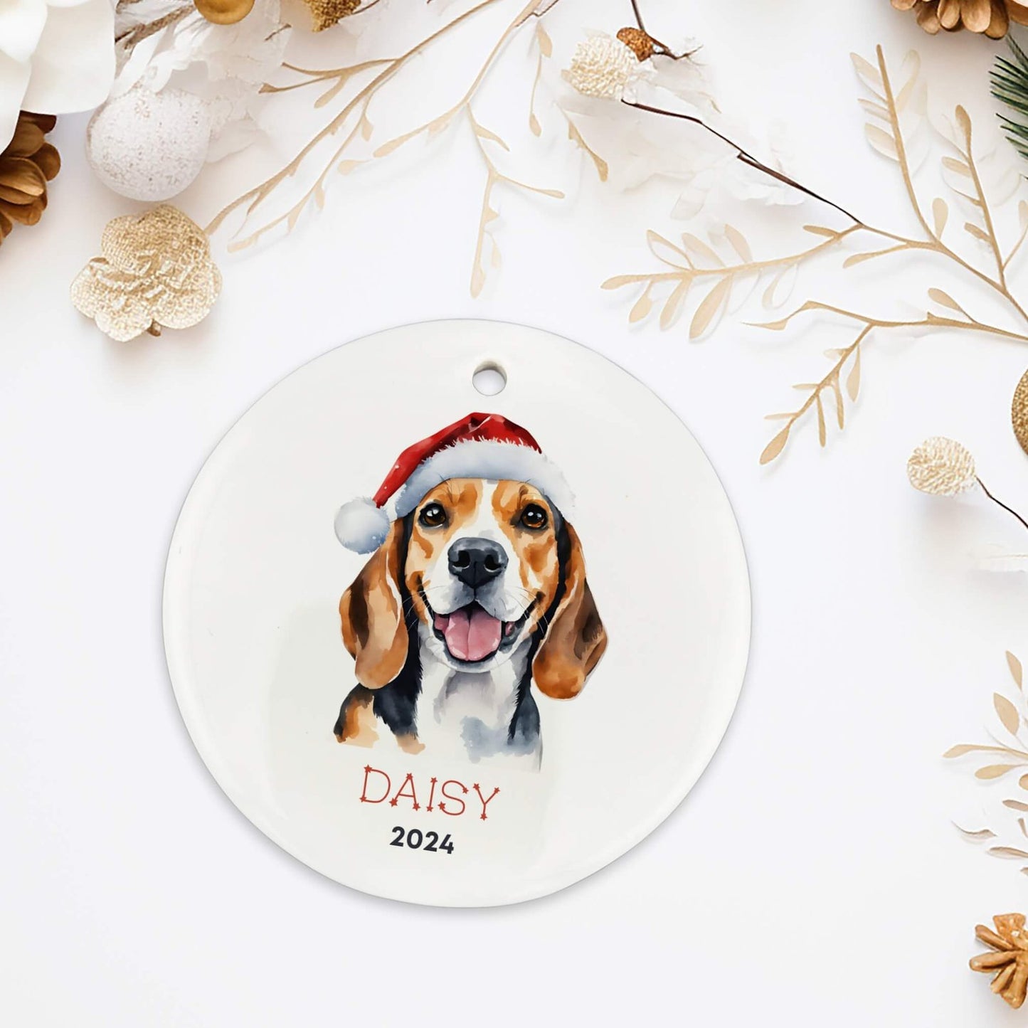 Personalized Beagle Ornament image 2