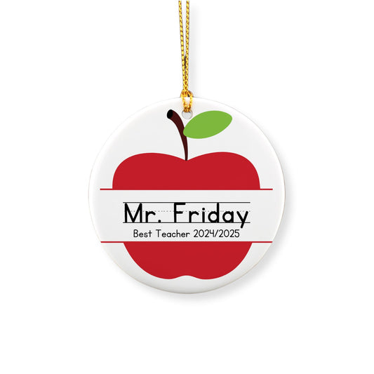 Personalized Teacher Ornament image 0