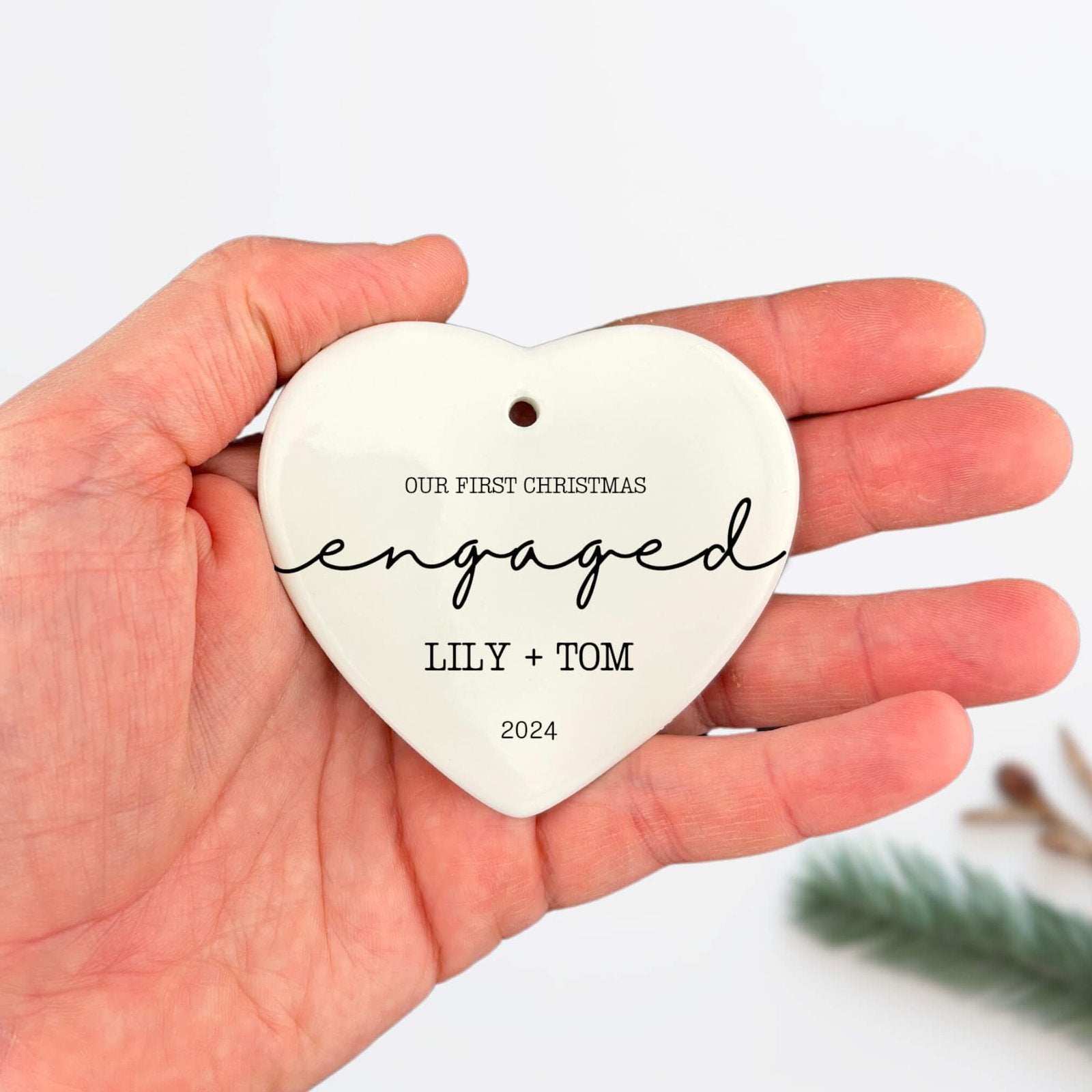 Engagement Ornament Personalized image 5