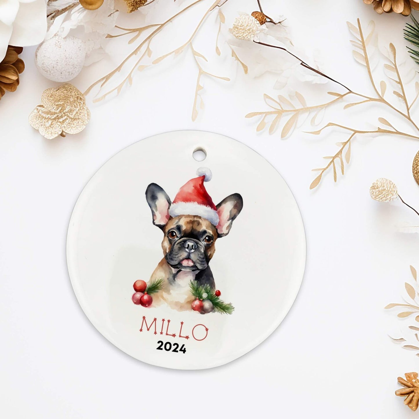 Personalized French Bulldog Ornament image 3