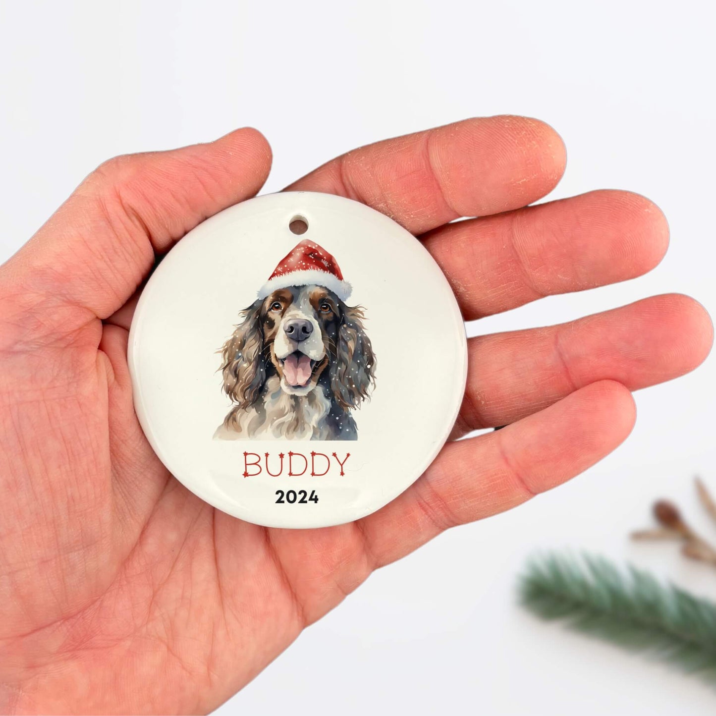 Personalized Cocker Spaniel Ornament